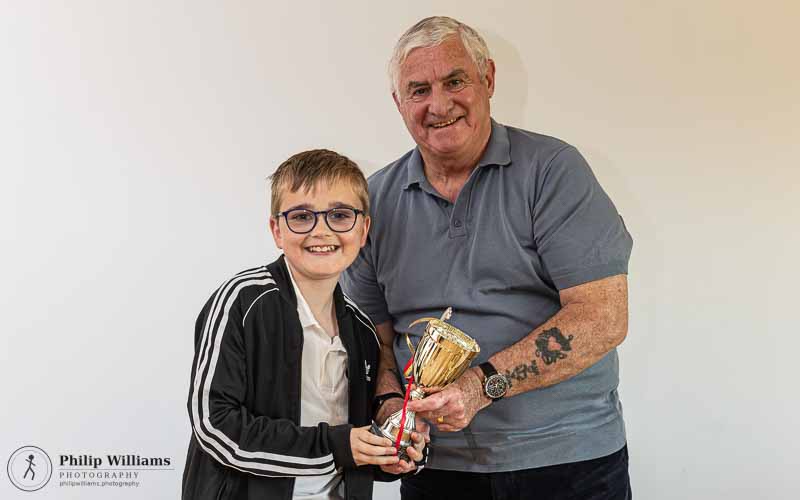 Alfies with his award